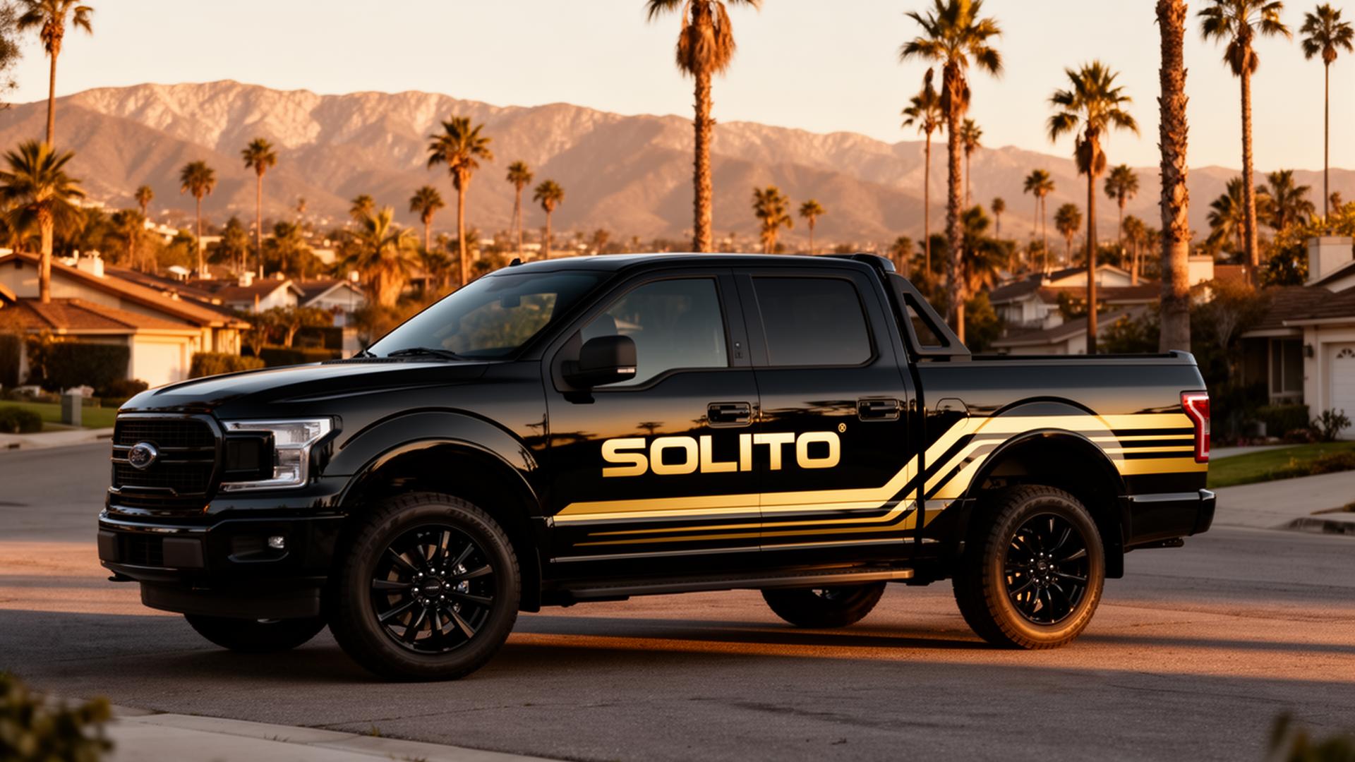 SOLITO branded truck in Southern California